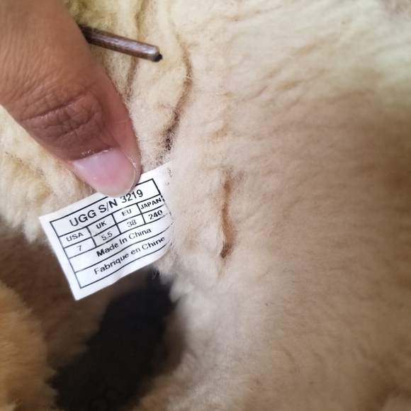 Ugg Womens Boots 7 Rommy Chestnut Suede Leather Sherpa Fur Lined Lace Up Shoes - Picture 7 of 11